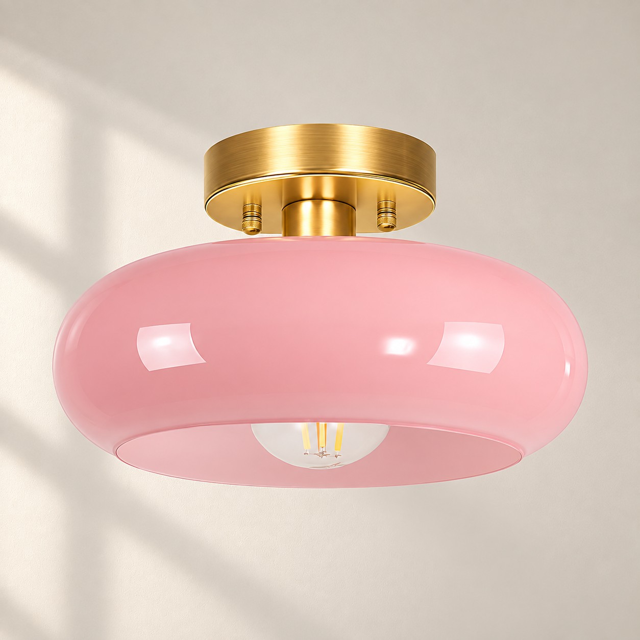 Bauvia Brass + Pink finish, 28 cm / 11&Prime; &middot; Style B