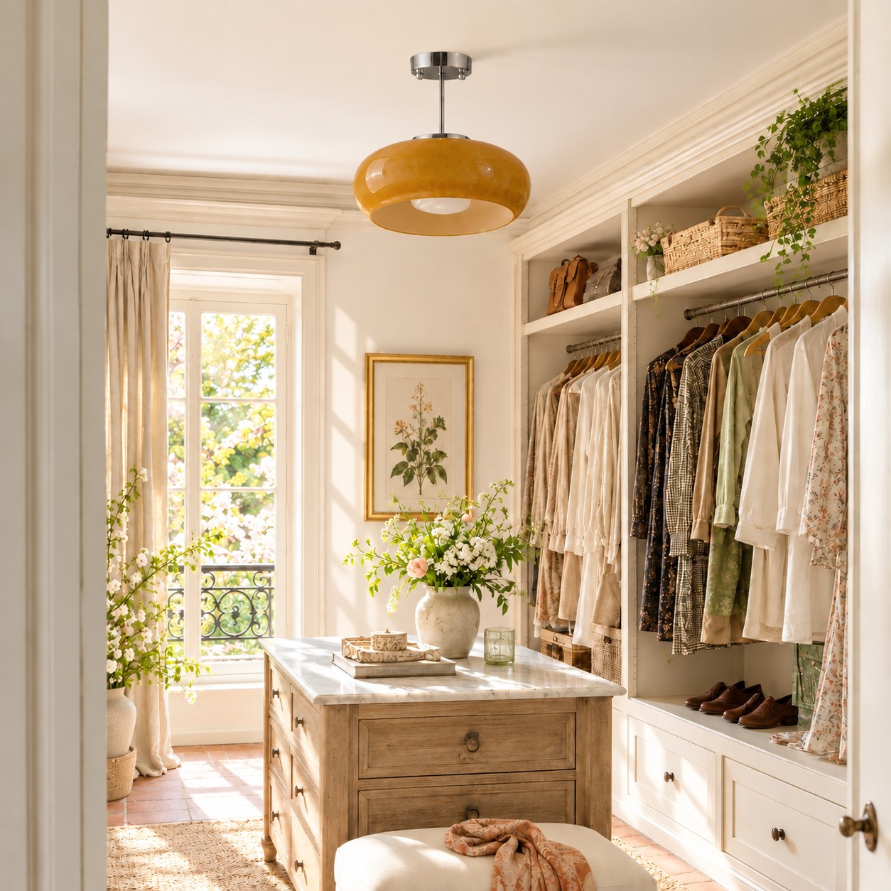 DRESSING AREA with lamp off