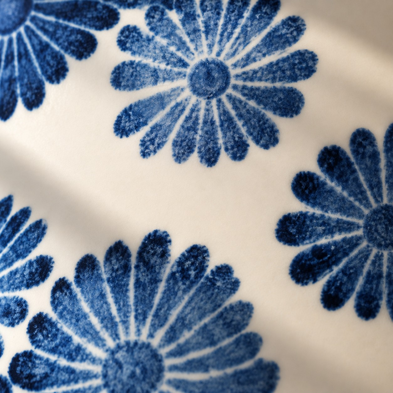Hand-Painted Blue Florals