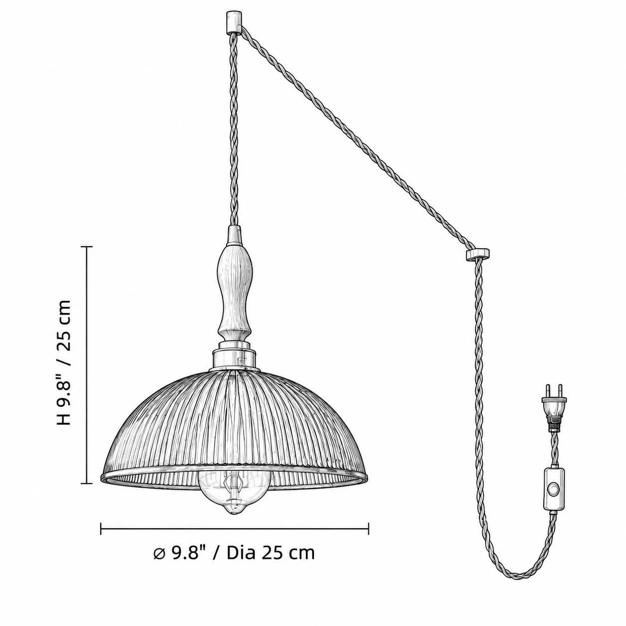 Half Round walnut specification