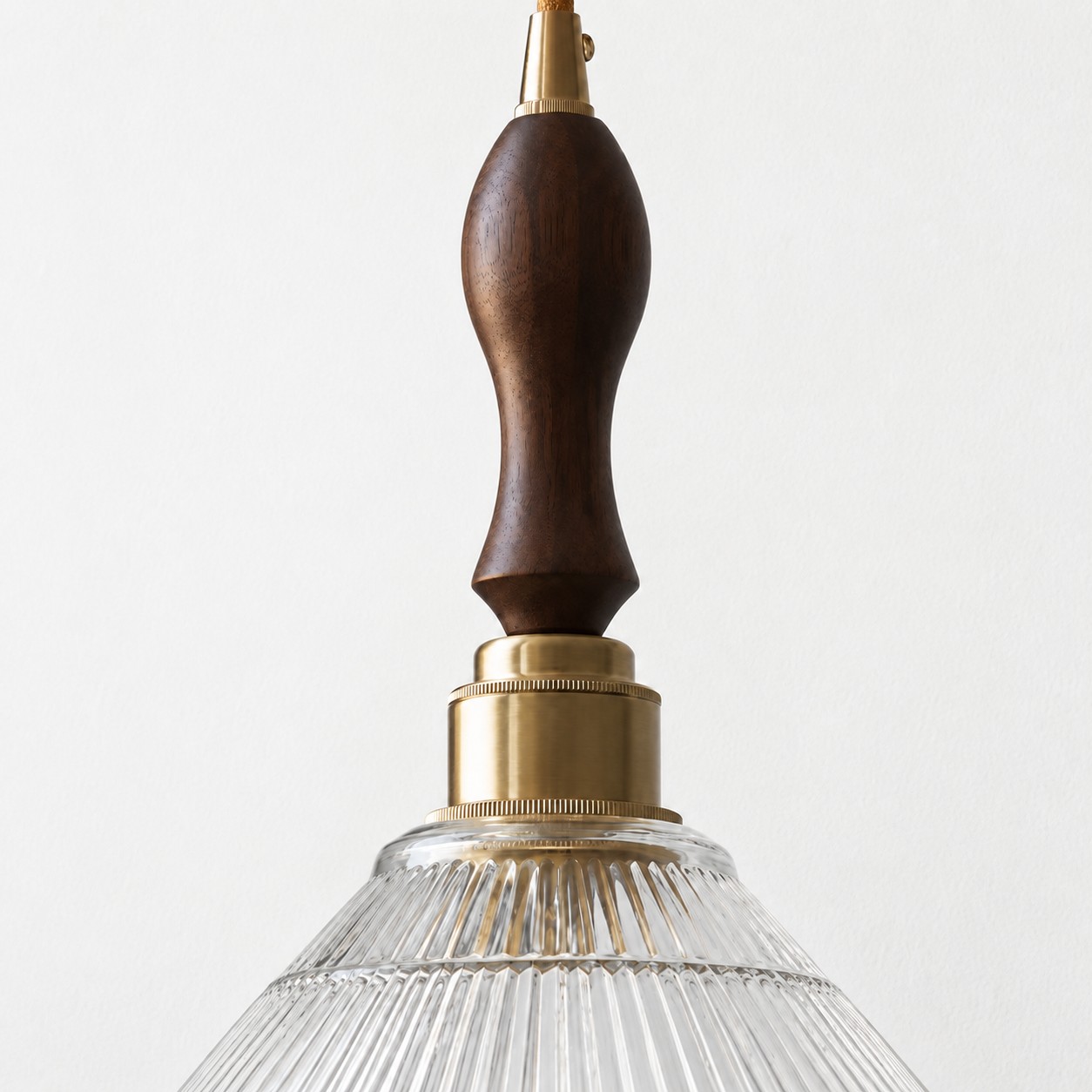 Walnut pendant accent detail