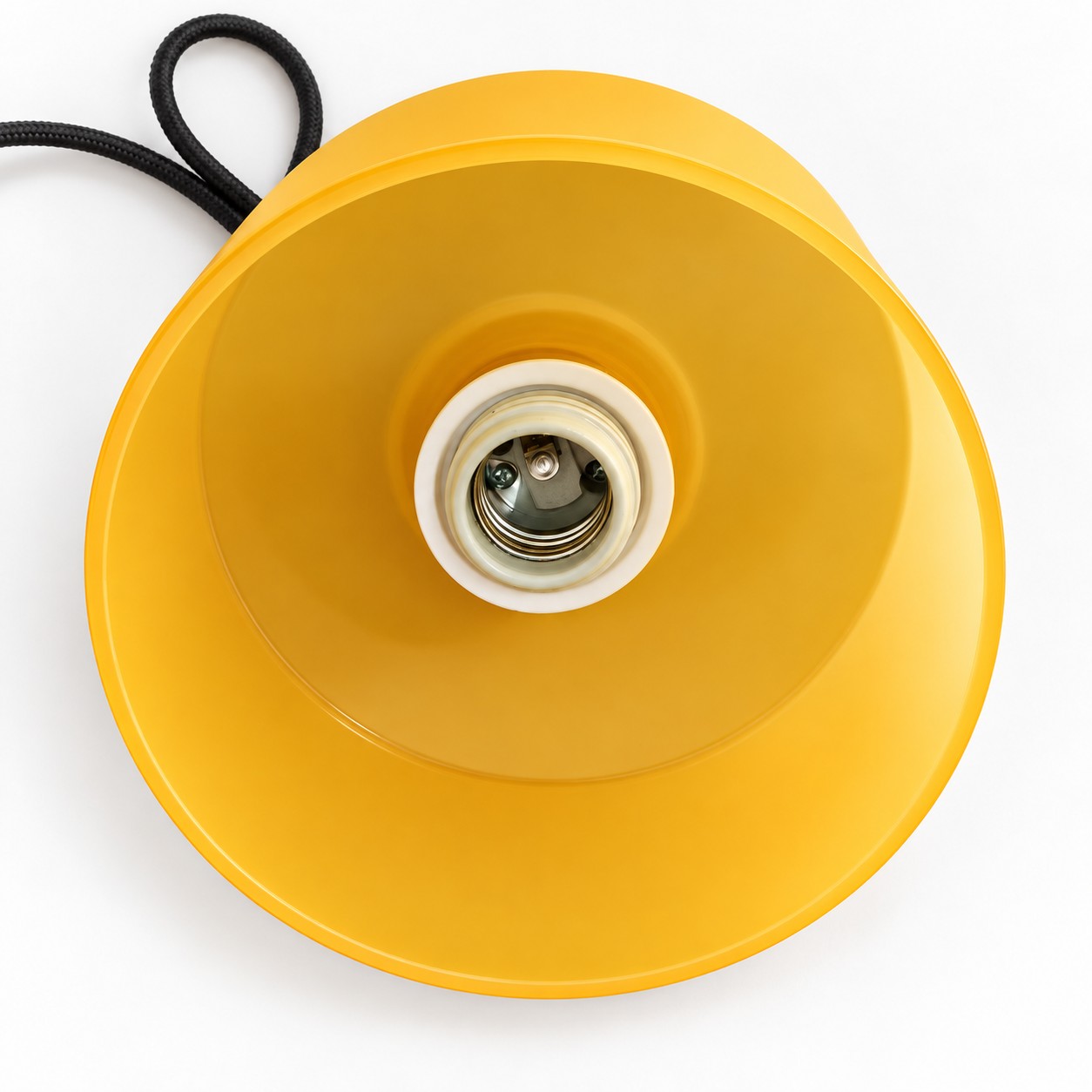 Colorful glass shade detail