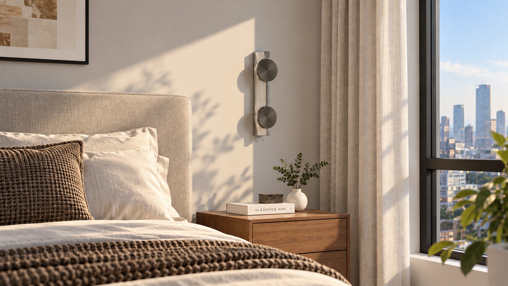 Aplique de pared Wave apagado