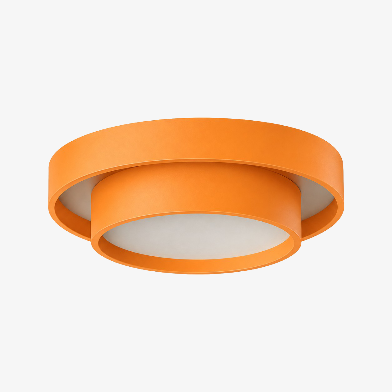 Plafoniera LED rotonda, arancione · Ø 35 cm / 13,8 pollici