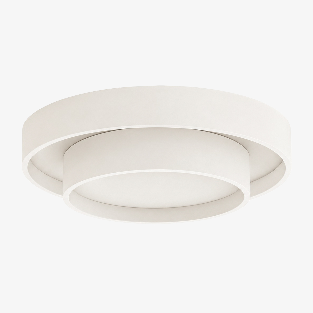 Plafoniera LED rotonda, bianca · Ø 50 cm / 19,7 pollici