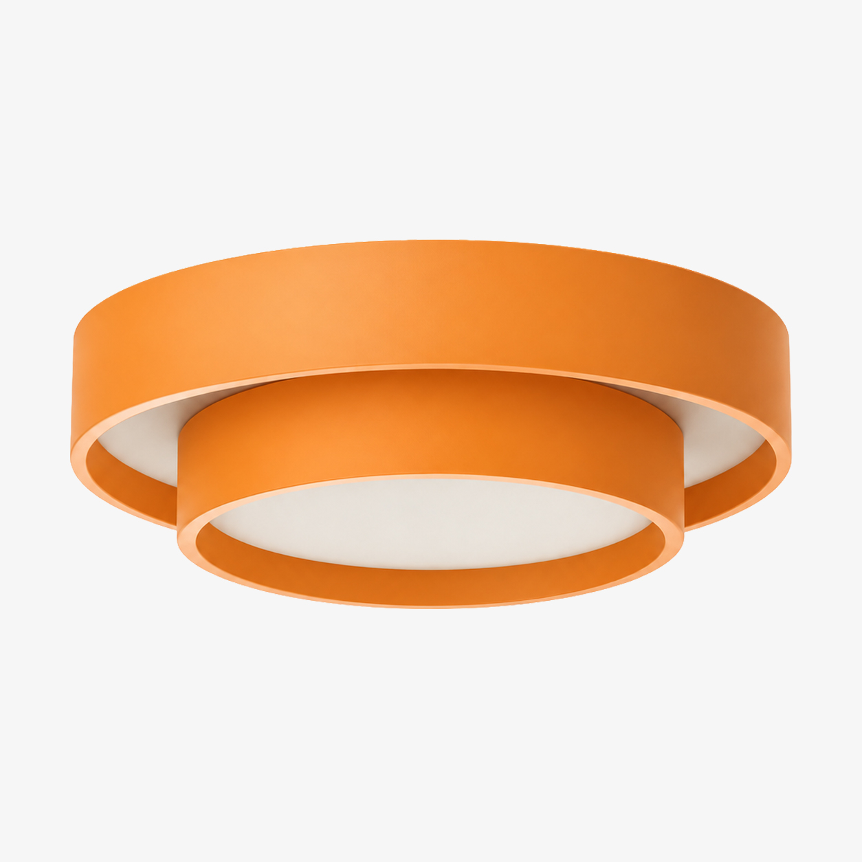 Plafoniera LED rotonda, arancione · Ø 50 cm / 19,7 pollici