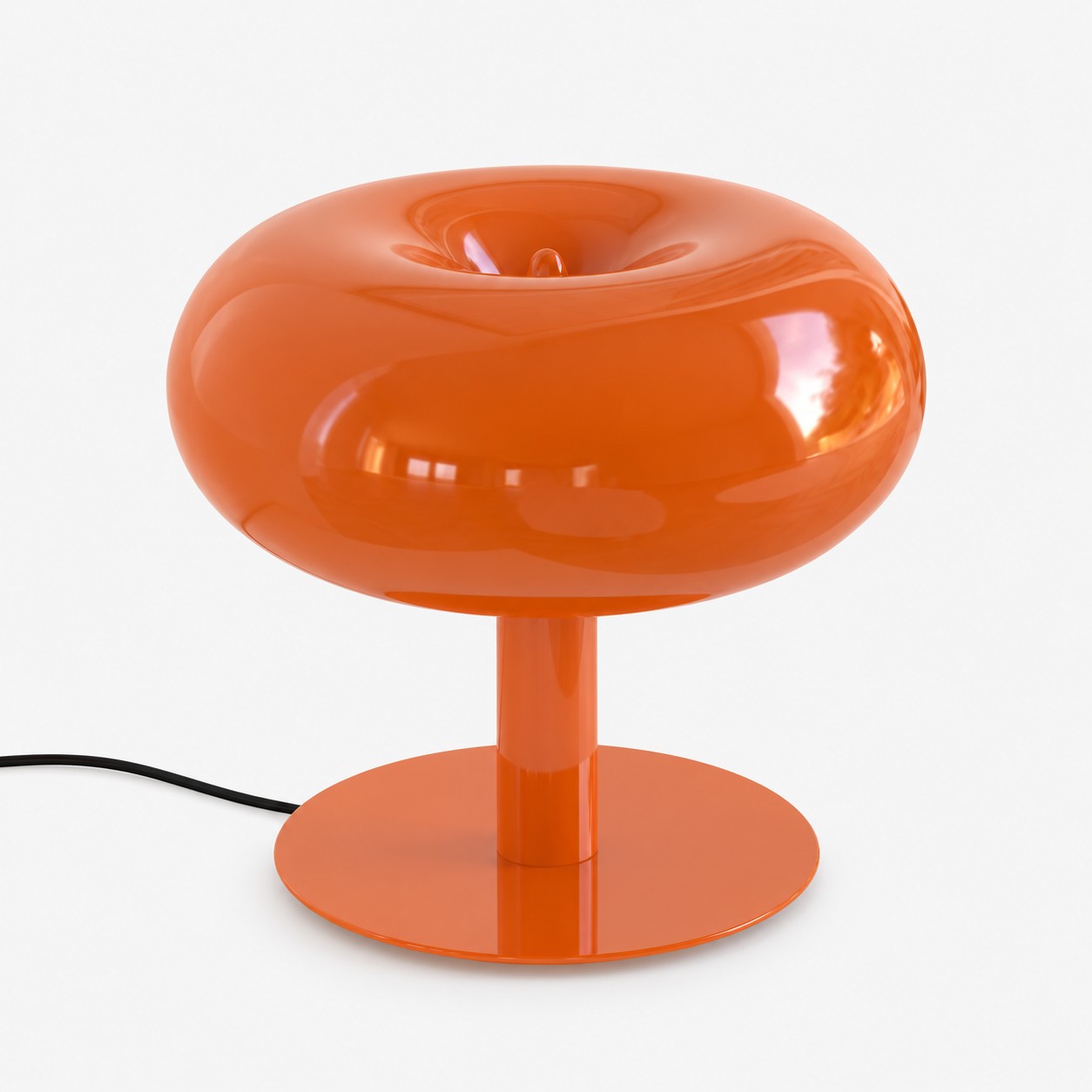 Lámpara de mesa naranja
