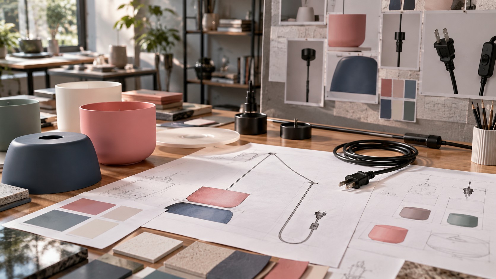 Macri pendant design inspiration and color palette