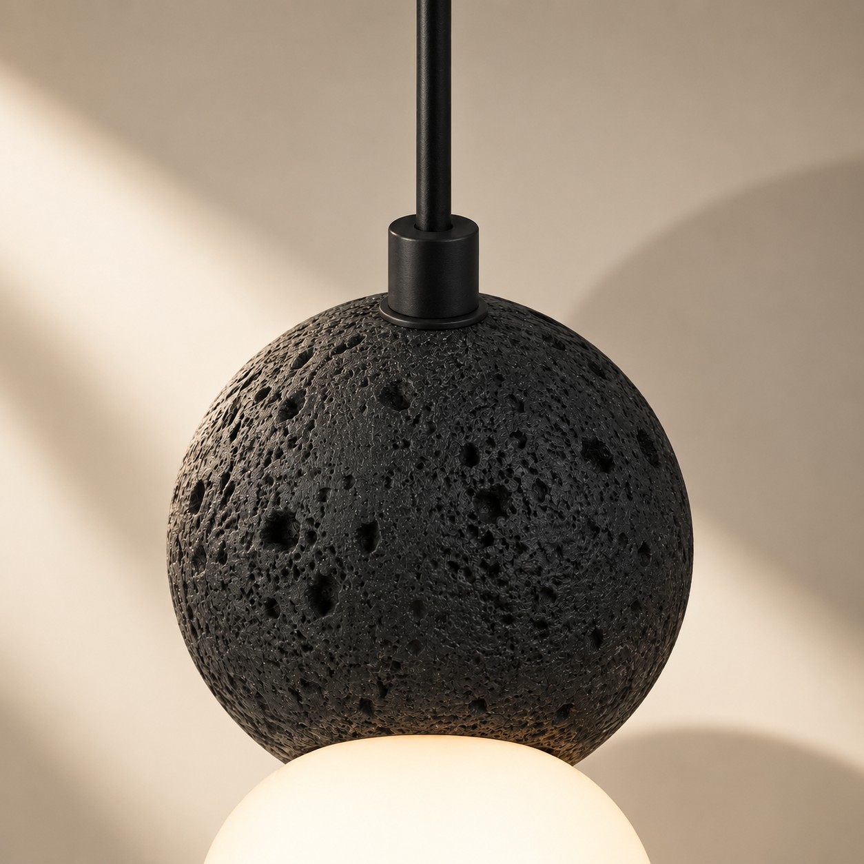 Hand-Crafted Textured Sphere Close-up