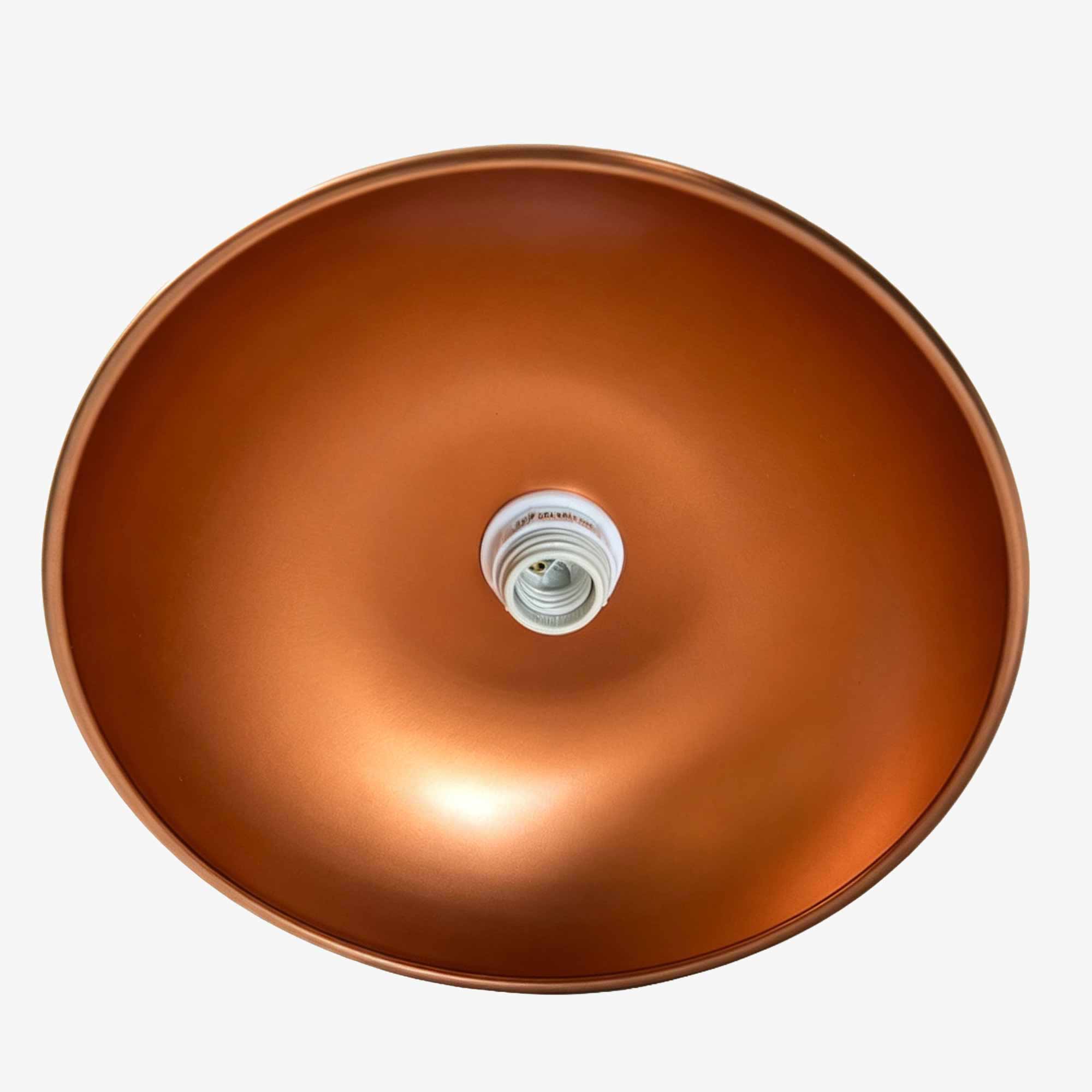 Abat-jour intérieur couleur cuivre et douille E27