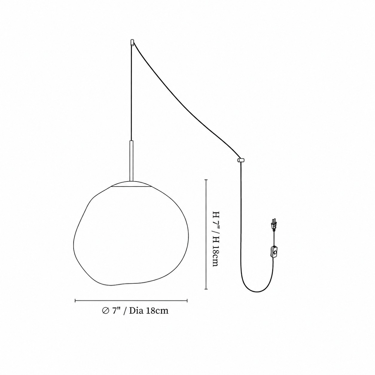 Diametro 18 cm / 7″