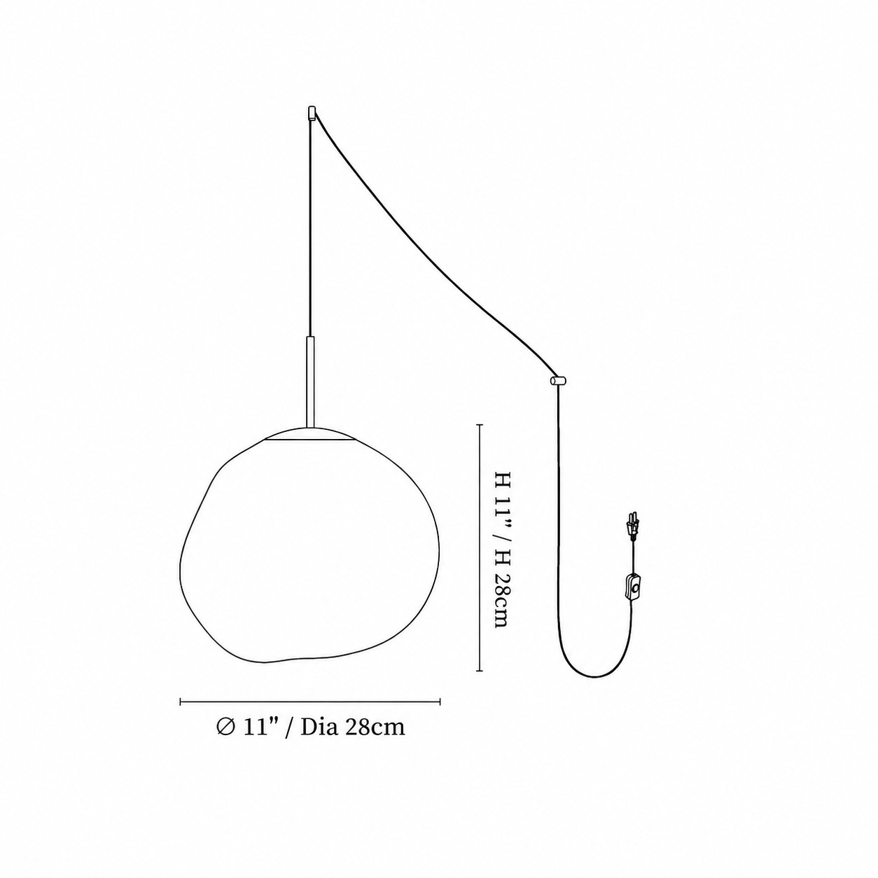 Diametro 28 cm / 11″
