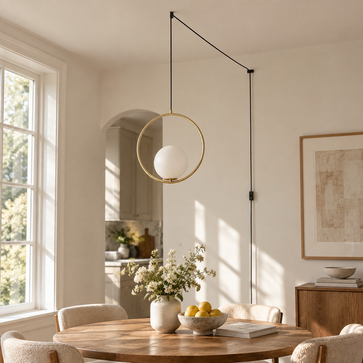Over the table