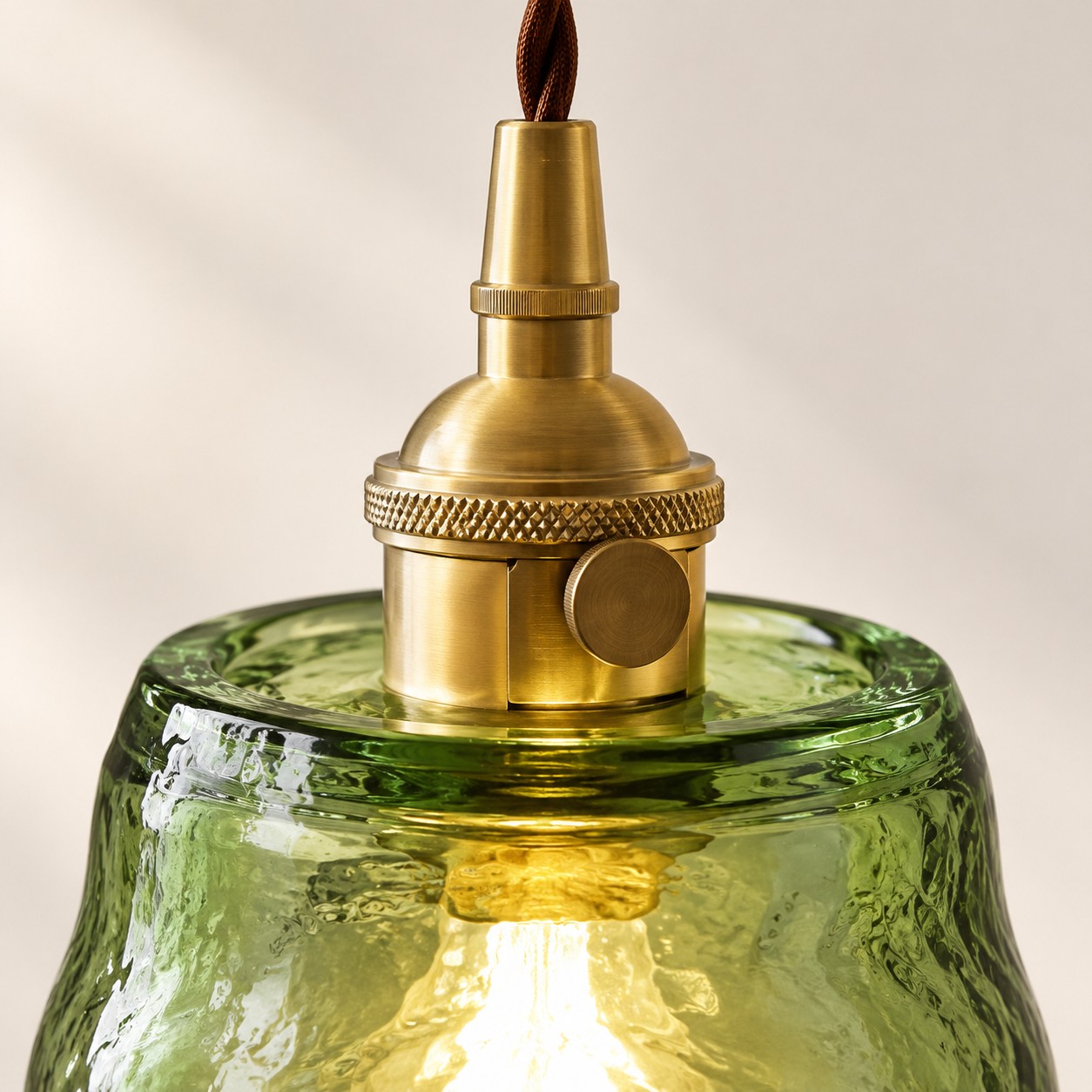 Polished brass detail