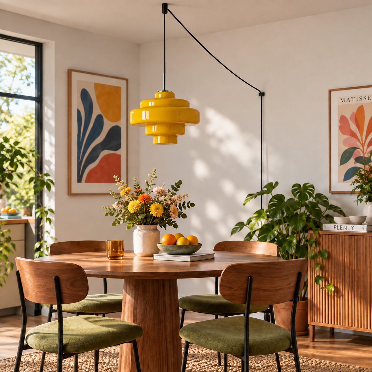 Millie pendant over a dining table