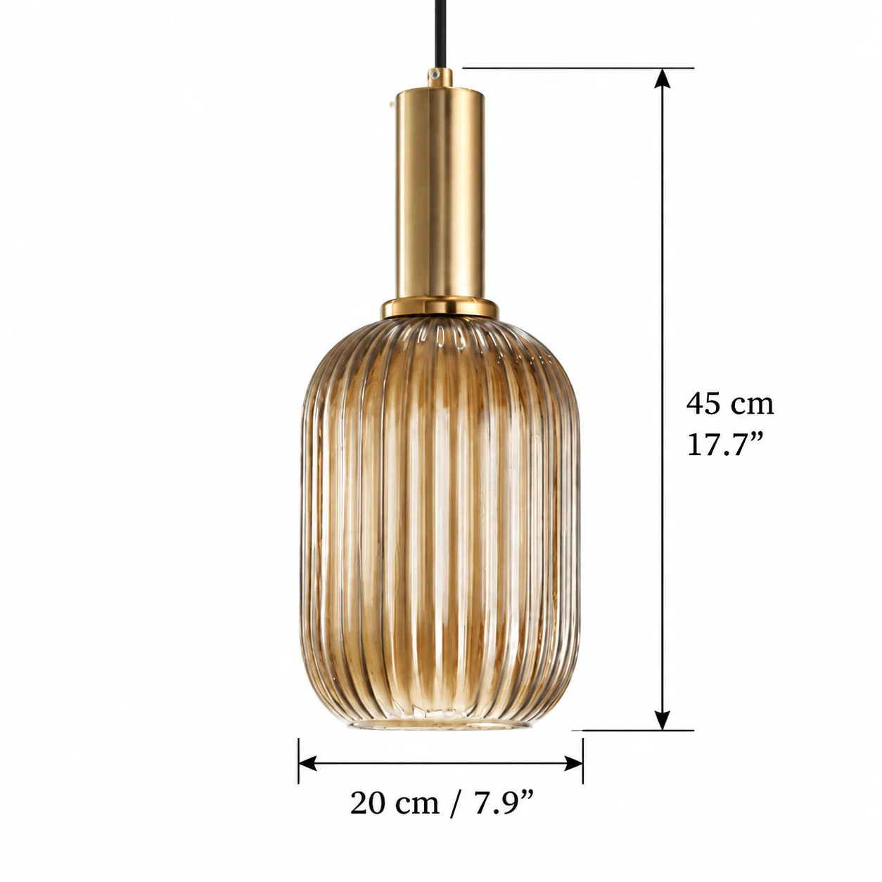 Model A Large pendant light dimensions