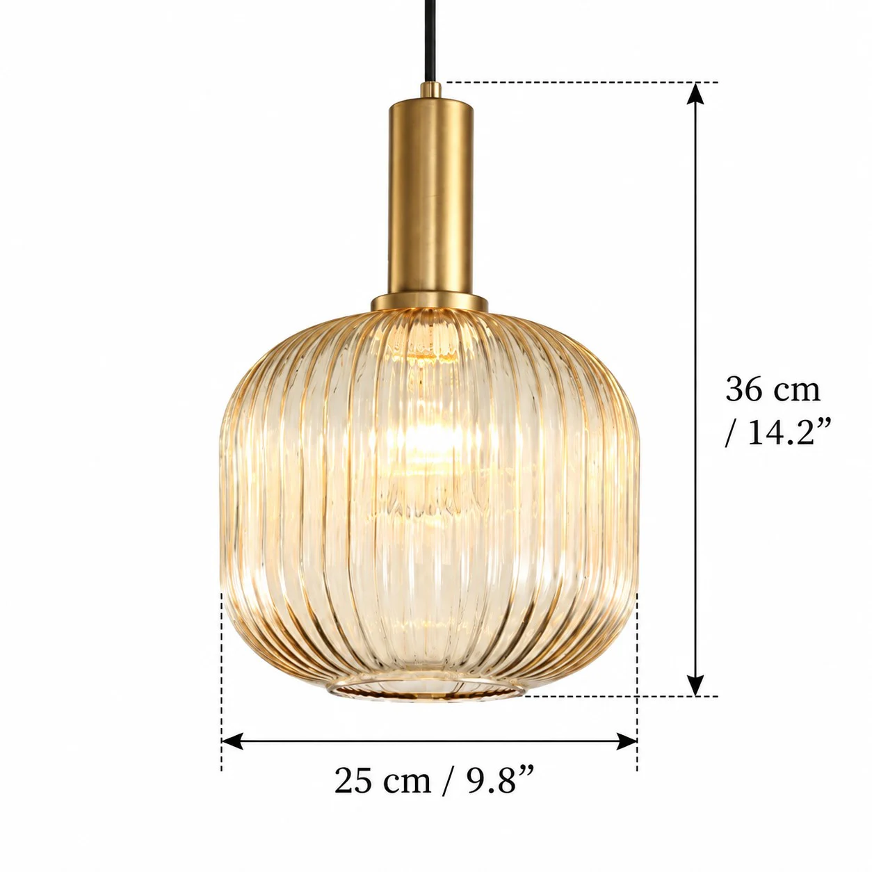 Model B Large pendant light dimensions