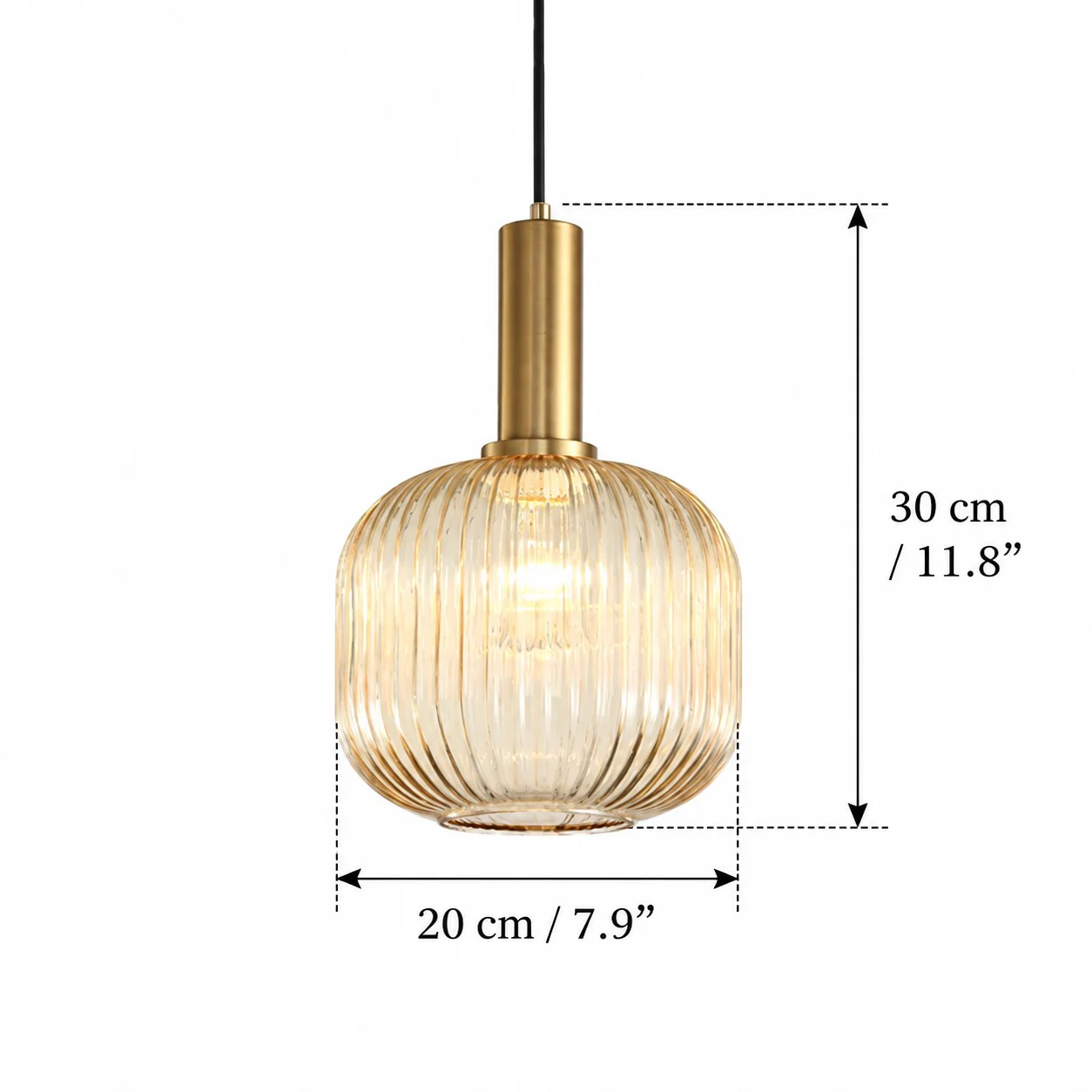 Model B Small pendant light dimensions