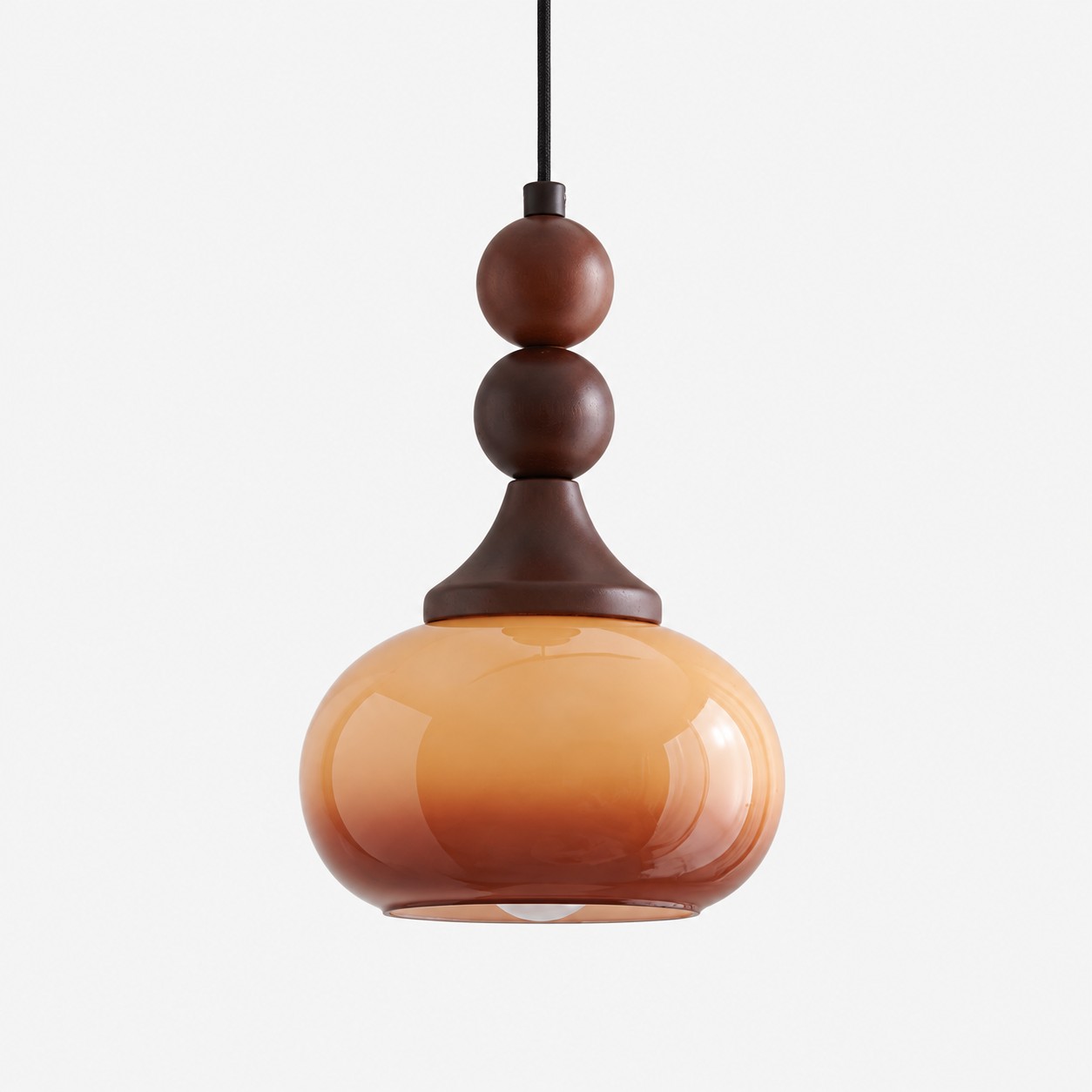 Brown glass pendant colour option