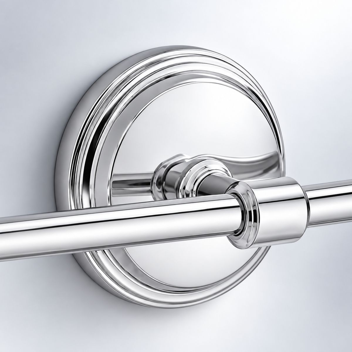 Rosetón circular escalonado de pared y collarín de brazo torneado