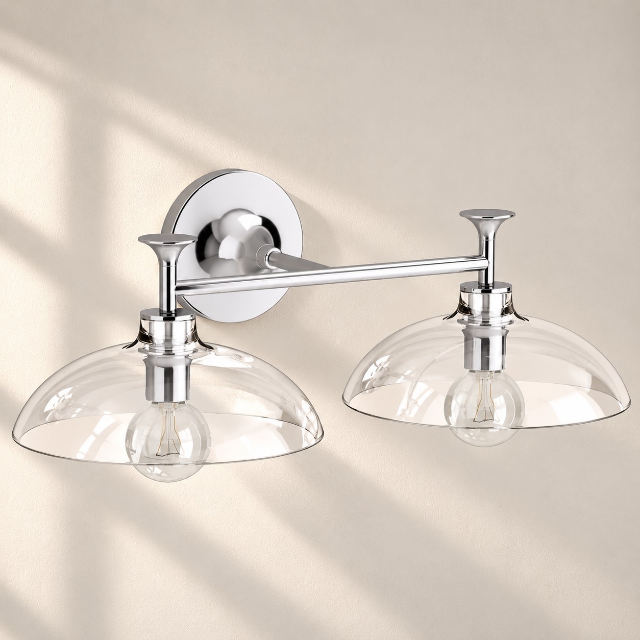 Polished Chrome, 2 lights